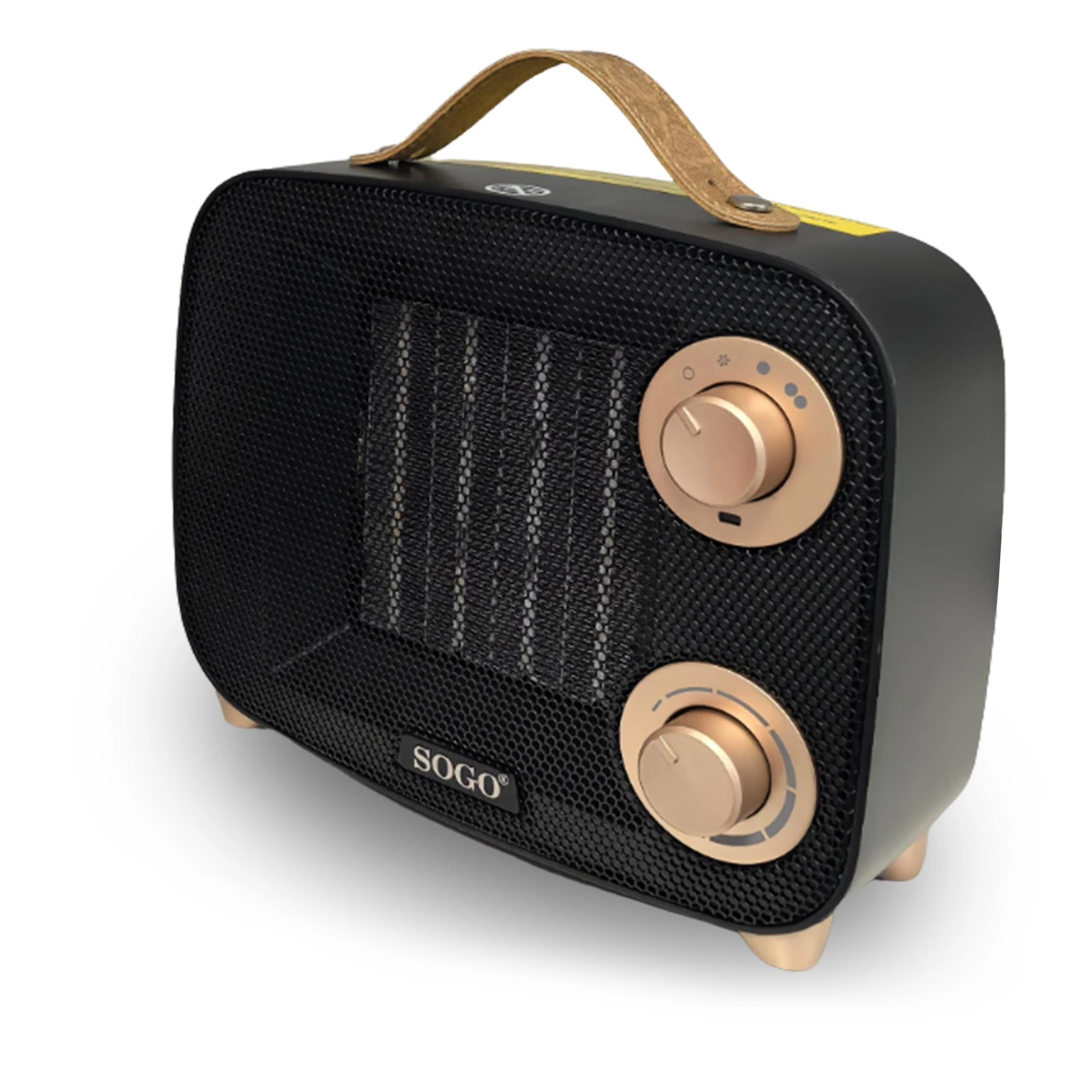 Chauffage Soufflant Retro 1500W CAL-SS-18495 Noir — SOGO, vue 3