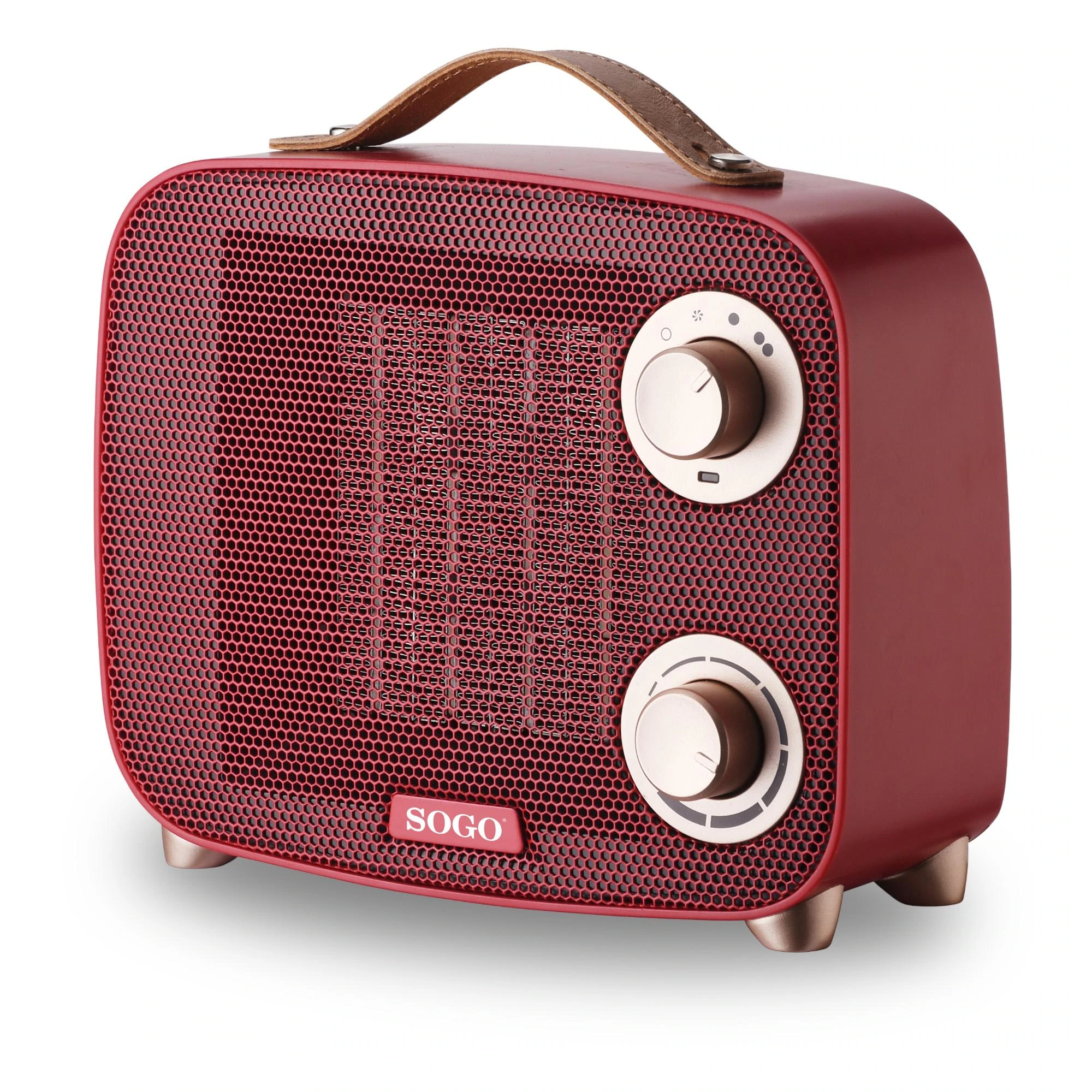 Chauffage Soufflant Retro 1500W CAL-SS-18500 Rouge — SOGO, vue 2
