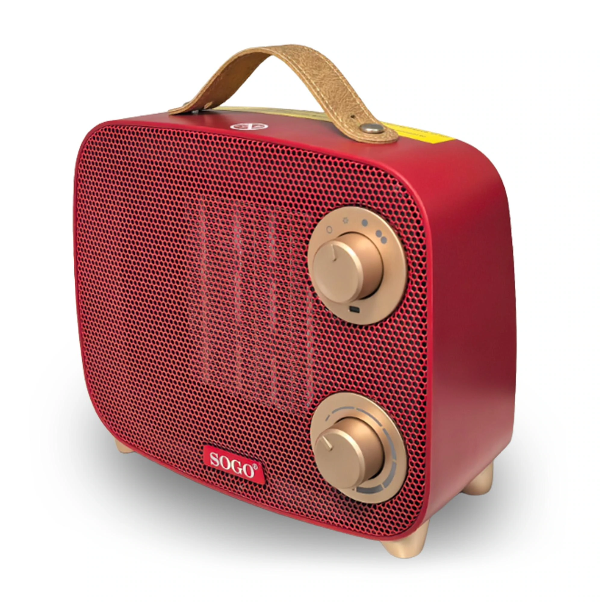Chauffage Soufflant Retro 1500W CAL-SS-18500 Rouge — SOGO, vue 3