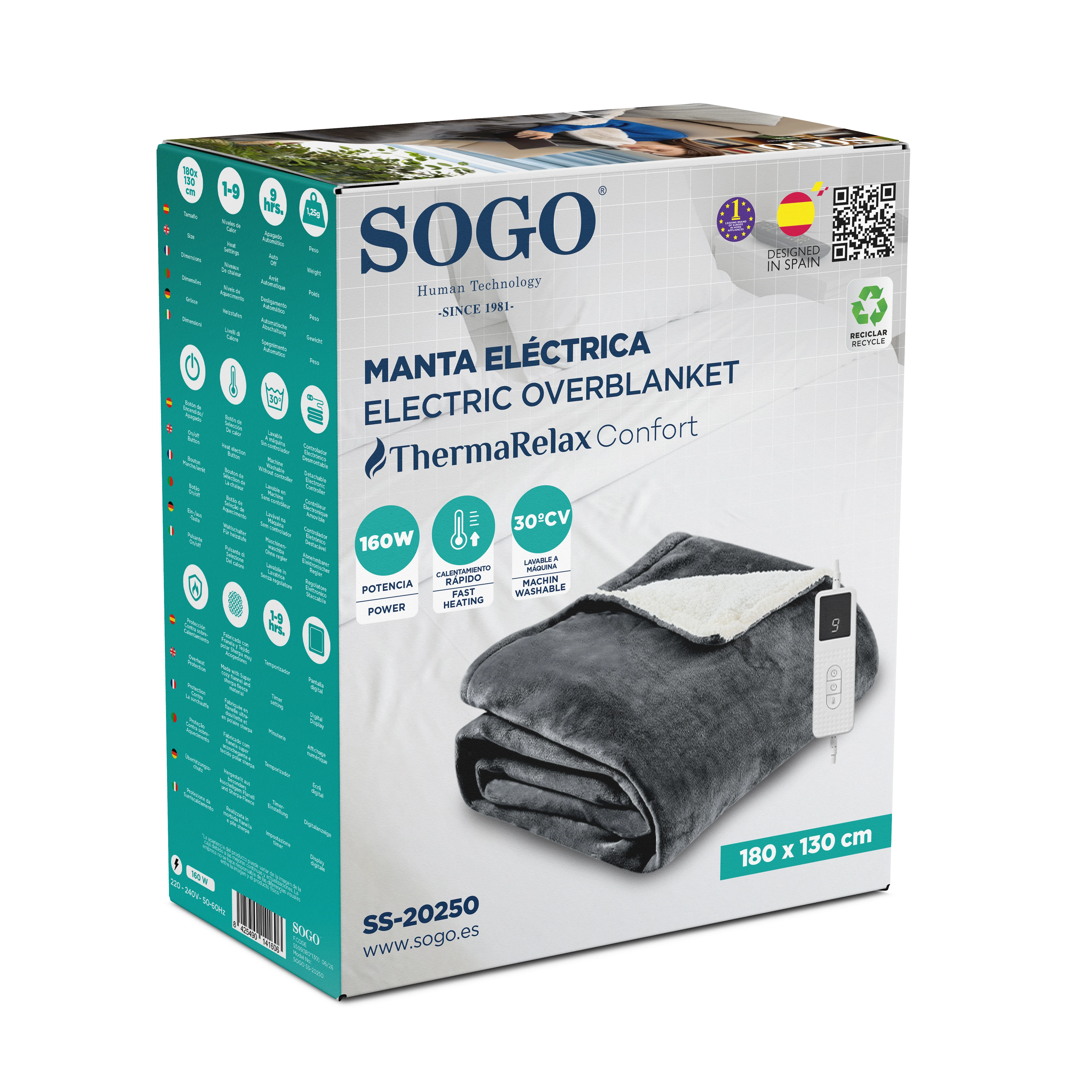 Couverture Chauffante MEL-SS-20250 180*130 — SOGO, vue 6