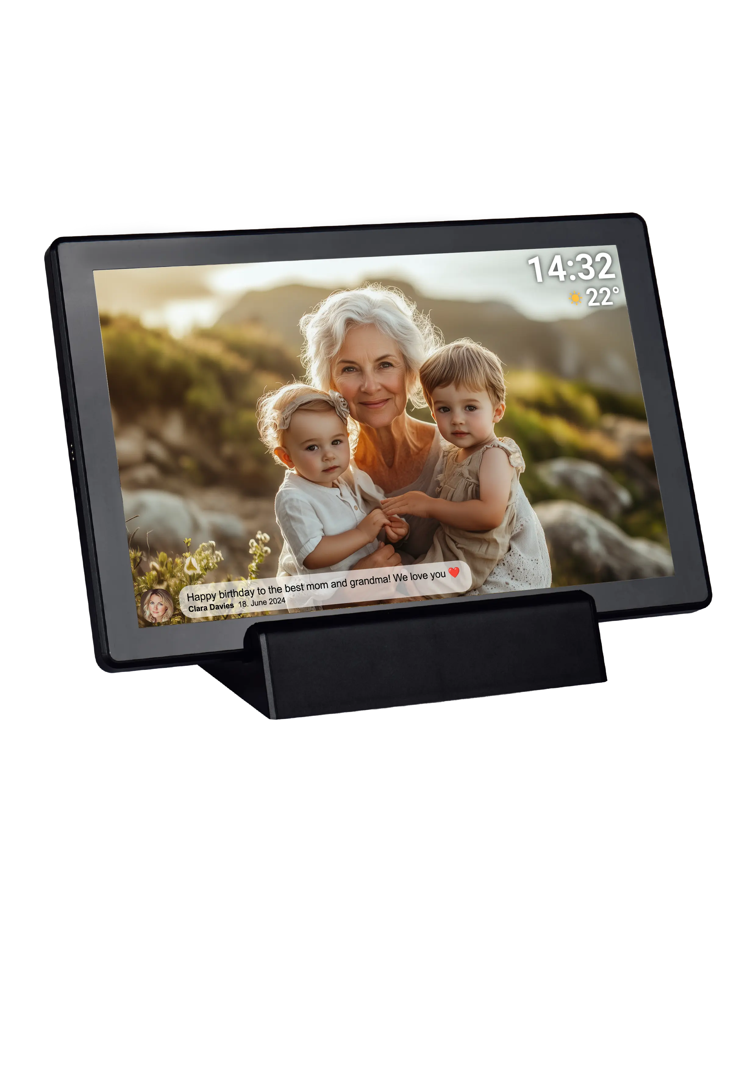Cadre photo numérique 10,1p frameo batterie pff-1070 noir — DENVER, vue 3